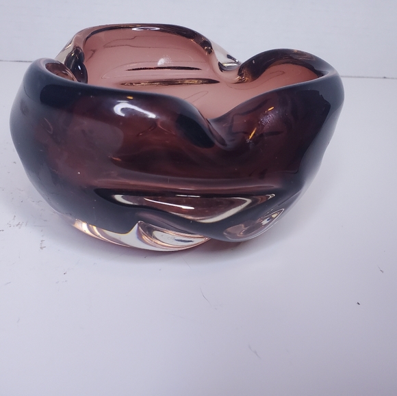 Art Glass Ashtray - Picture 2 of 6